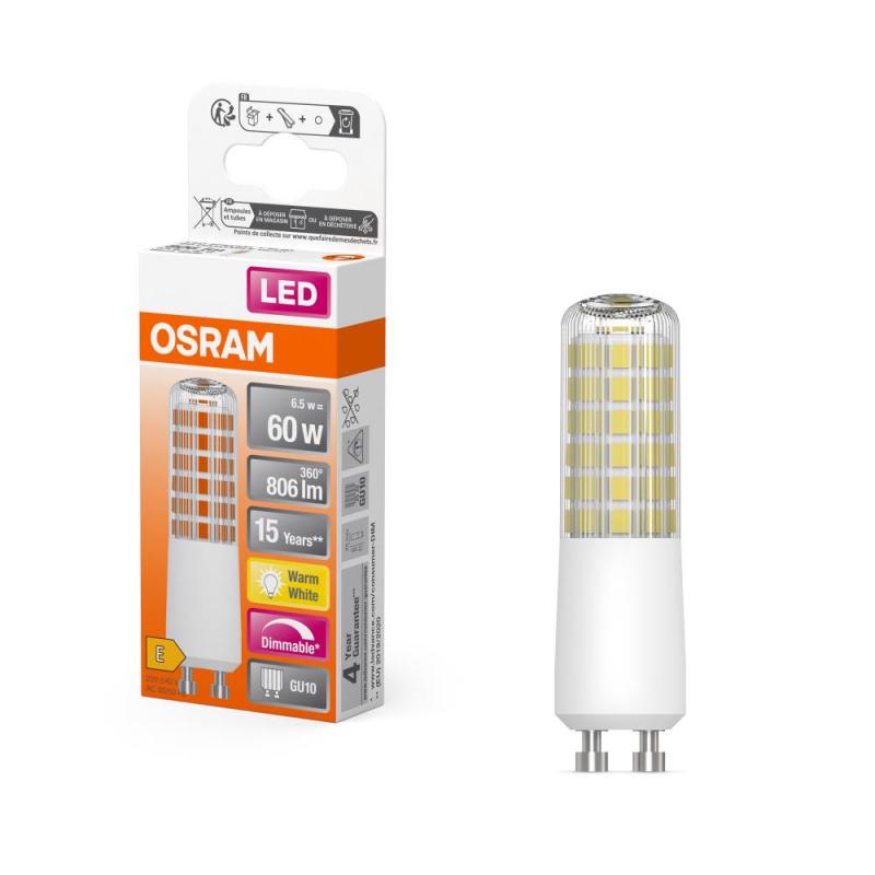 Osram GU10 LED Lampe Kolbenform Special T Slim dimmbar wie 60W 2700K warmweißes Licht